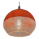 Suspension "Saturne" orange et texturé, années 70