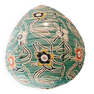 luminaire en tissus imprimé