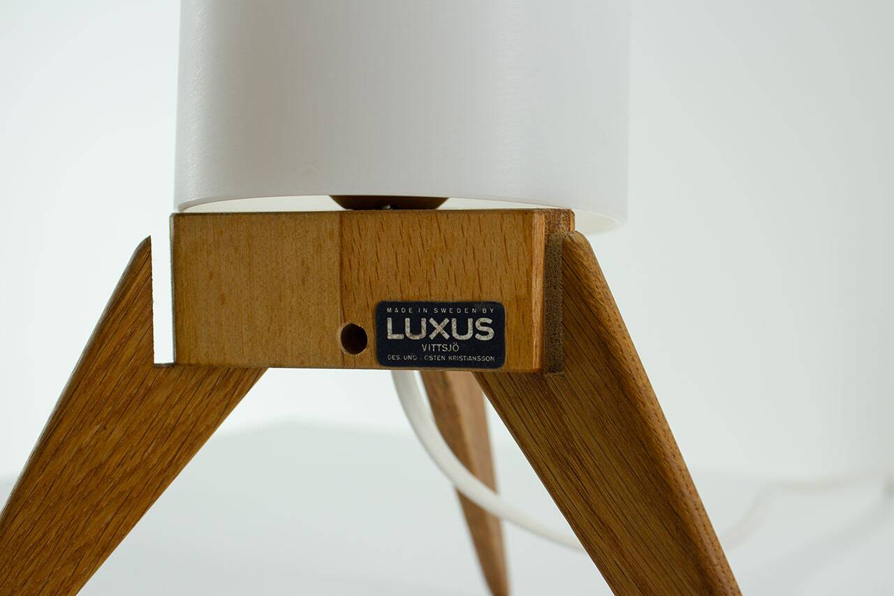 Pair of Raketen table lamps by Luxus, Sweden, 1960s