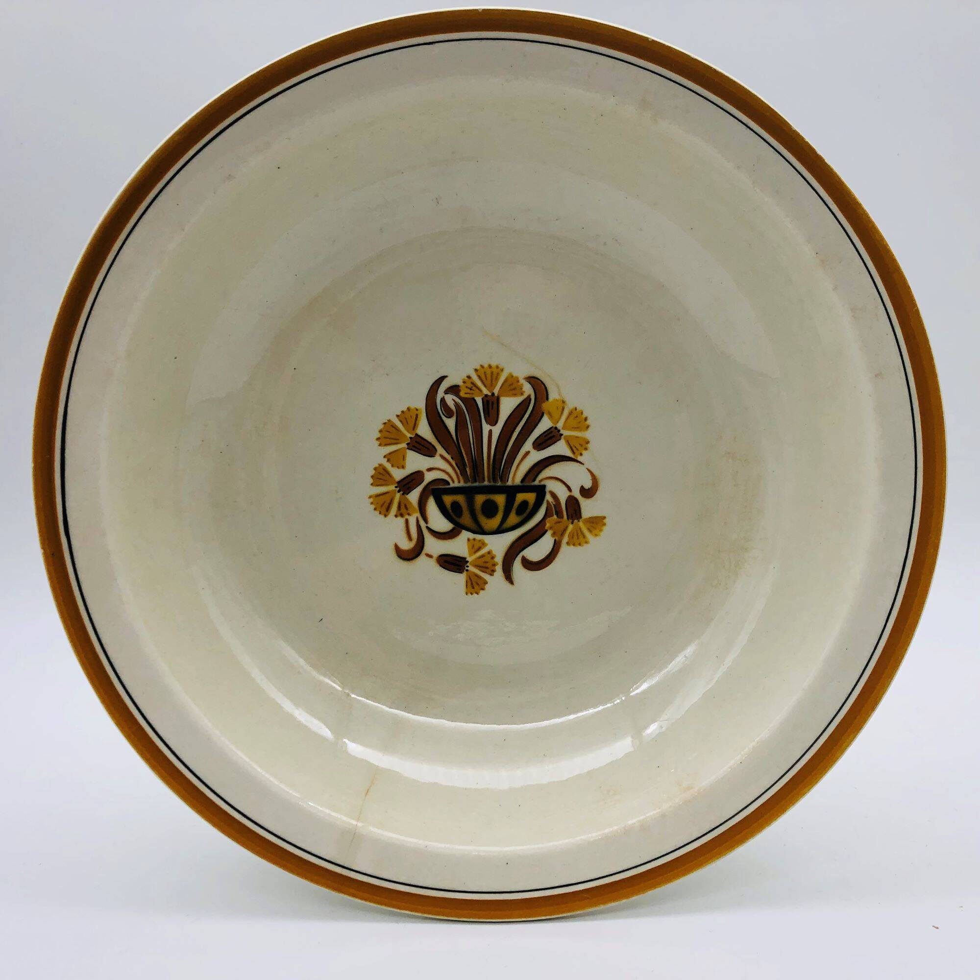 Set of 2 dishes - Creil et Montereau – Carnation model.