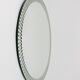 Miroir Mural Rond Facetté Effet Optique Cristal Arte Exceptionnel, Italie, Années 1960