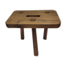 Tabouret tripode en chêne