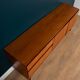 Retro Teak 1960s White & Newton Style S Form Sideboard Cabinet On Hairpin Legs