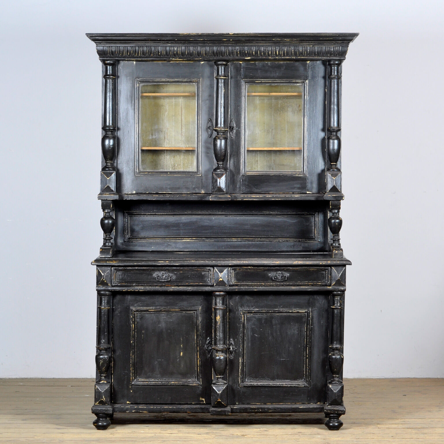 Solid Pine Kitchen Cupboard, 1900's