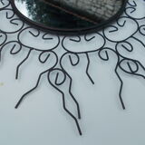 Mirror vintage sun black iron wire 50cm