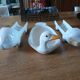 3 antique white porcelain dishes