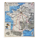 1964 School Map Railways of France
