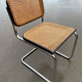 Cesca design chair b32 model in black and chrome