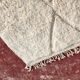 Beni Ouarain Berber rug in cream 300x200 cm – natural wool – handmade