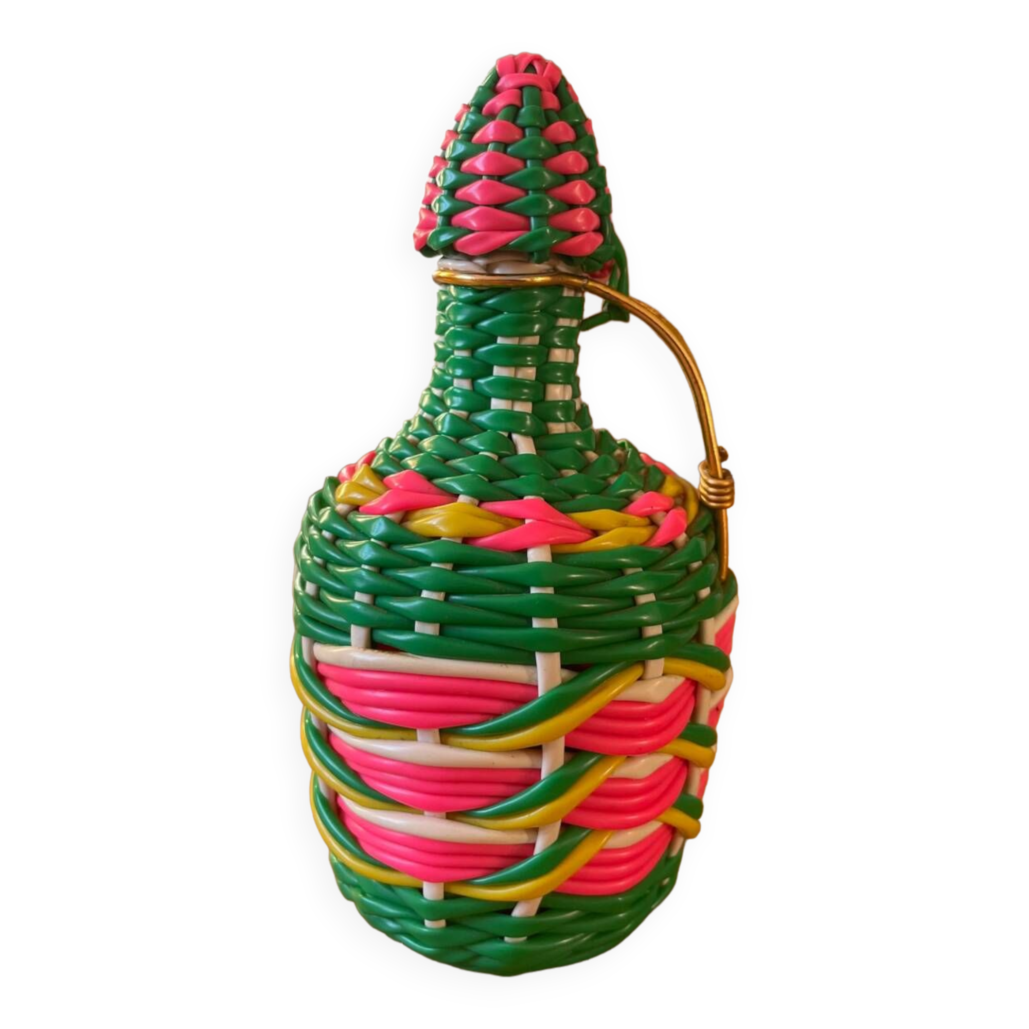 Duo of Geneviève Lethu enameled cups