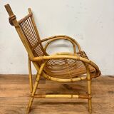 Vintage rattan armchair