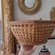 Antique vintage basket with cane style