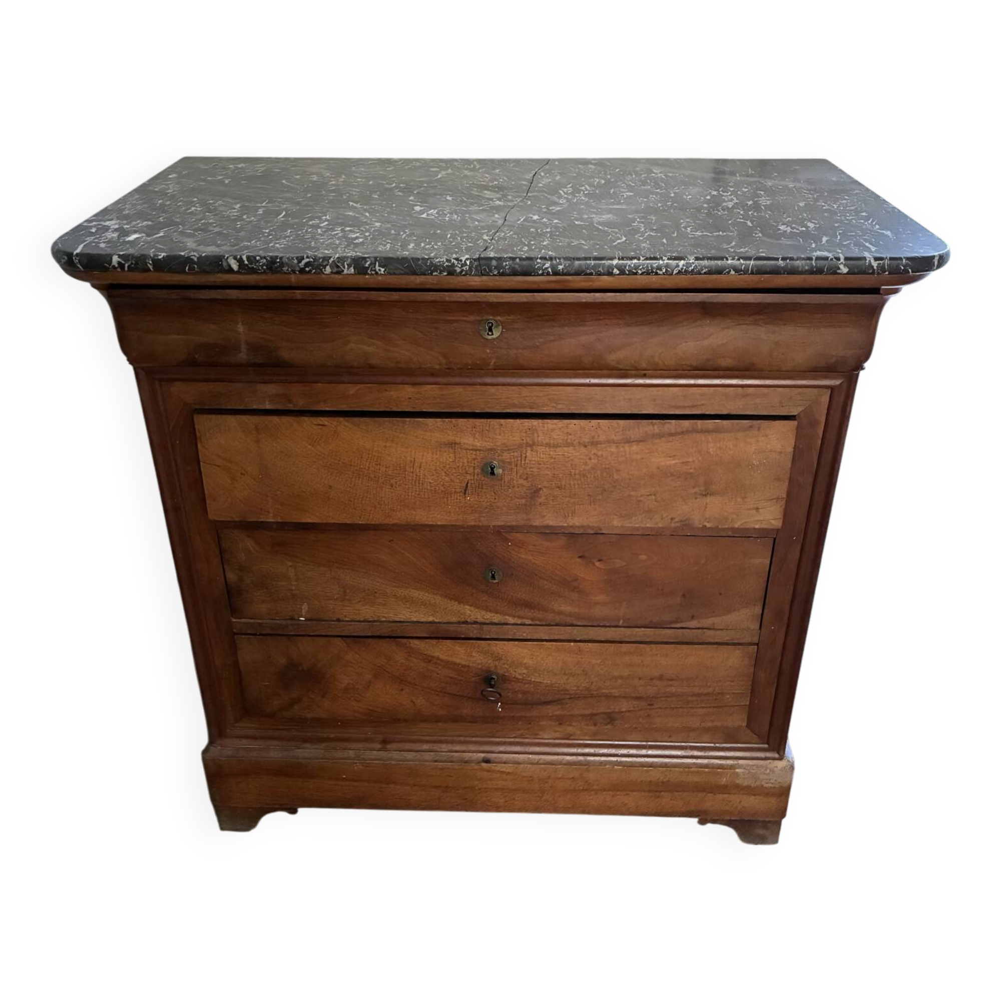 Louis Philippe style commode with marble top