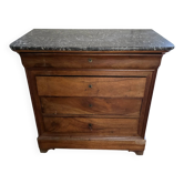 Louis Philippe style commode with marble top
