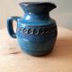 Blue ceramic pitcher Emile Masson Vallauris