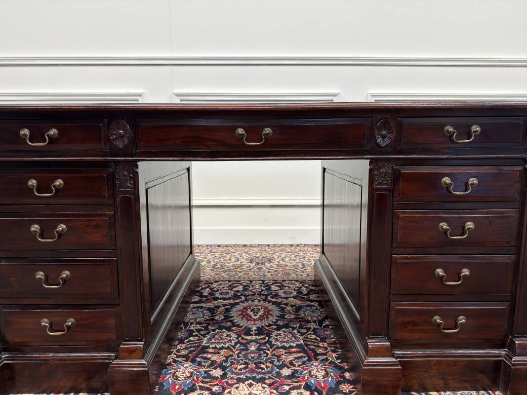 Classic English Chesterfield Desk