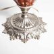 Lampe de table ou  de chevet de 1960 céramique verre métal argenté