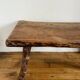 Brutalist wooden coffee table