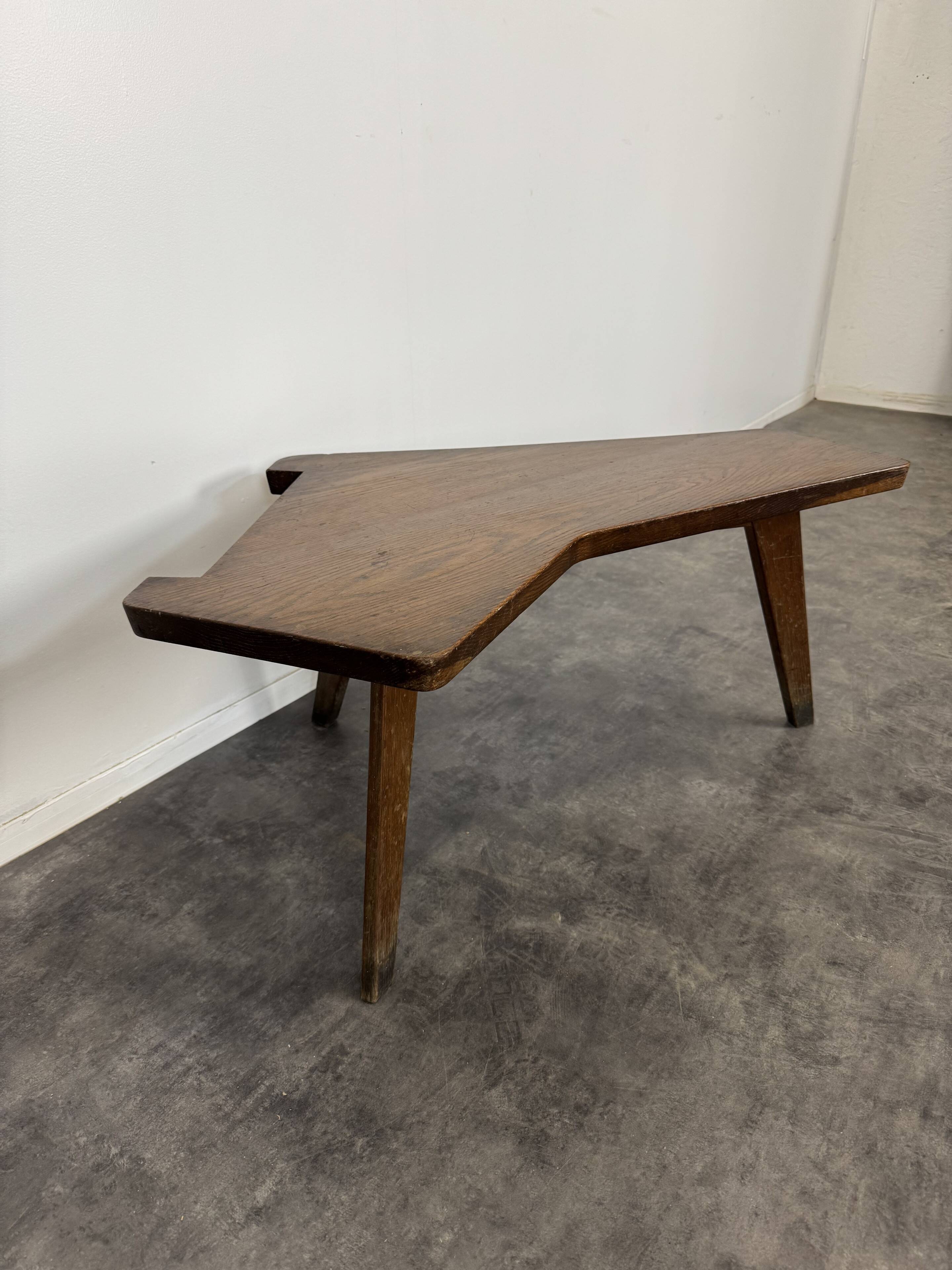 Modernist oak coffee table