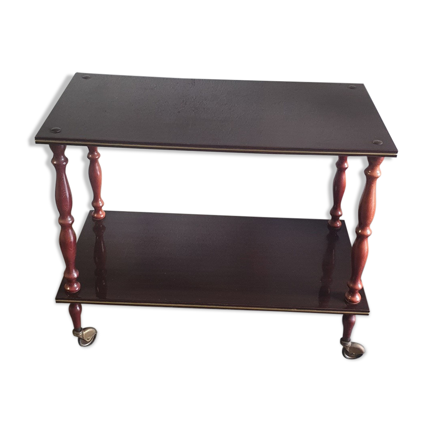 Side table on wheels 60s