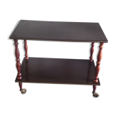 Table d'appoint sur roulettes années 60
