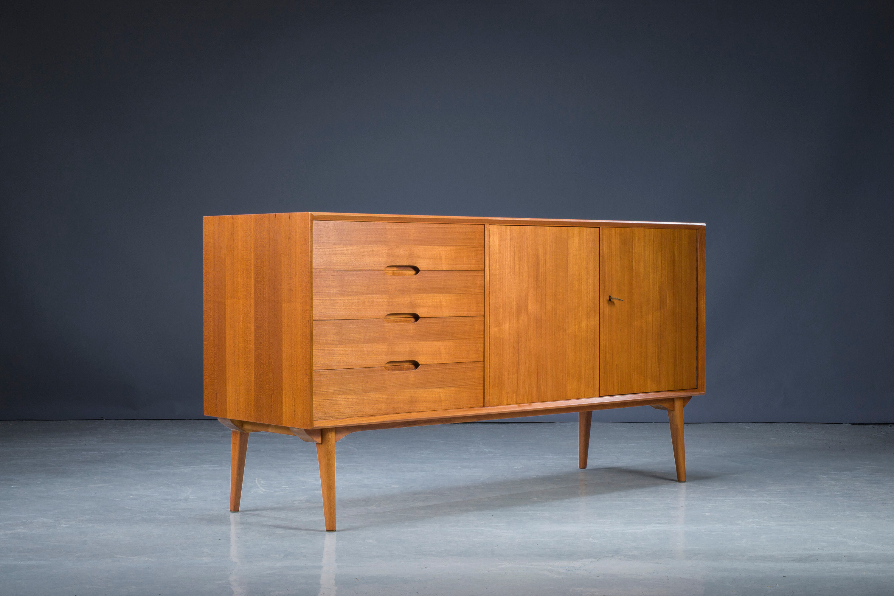 Mid-Century Teak Sideboard by Rex Raab for Wilhelm Renz, Germany, 1960s