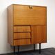Vintage teak secretary, France 1950's