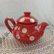 Handmade pottery teapot