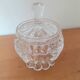 Small pot with chiseled crystal lid