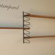 Vintage modular wall shelf in wood and metal, 1950s