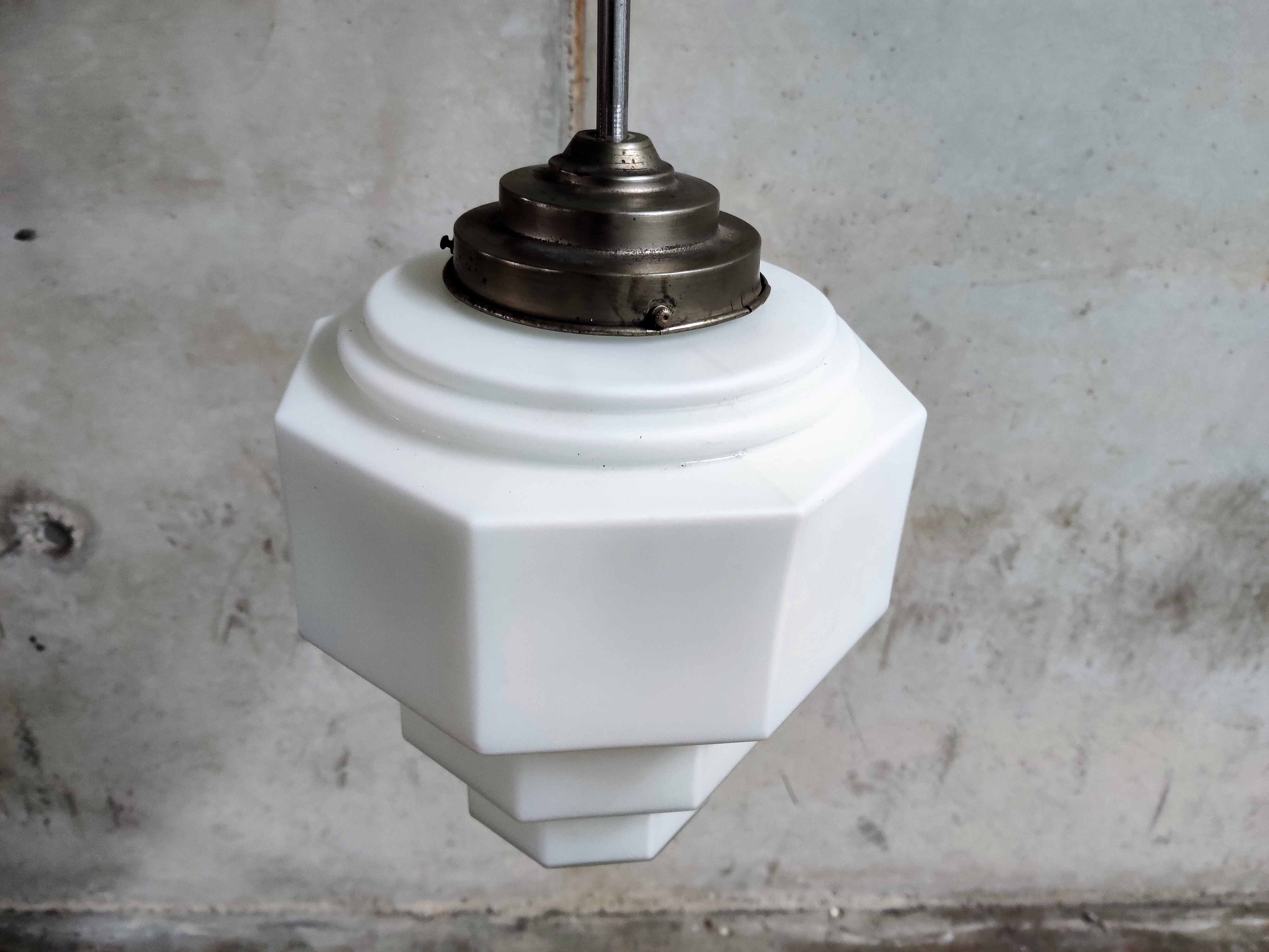 Art deco skyscraper pendant light 1930s