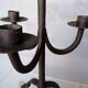 Brutalist wrought iron candle holder ep 1940/50