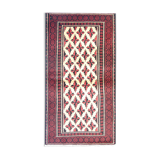 Tapis de salon en laine orientale tissée à la main - 109x211cm