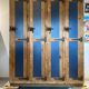 Old wooden cloakroom 4 doors