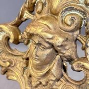 Pair of Gilt Brass Rococo Picture Frames, Antique Decorative Wall & Table Frame