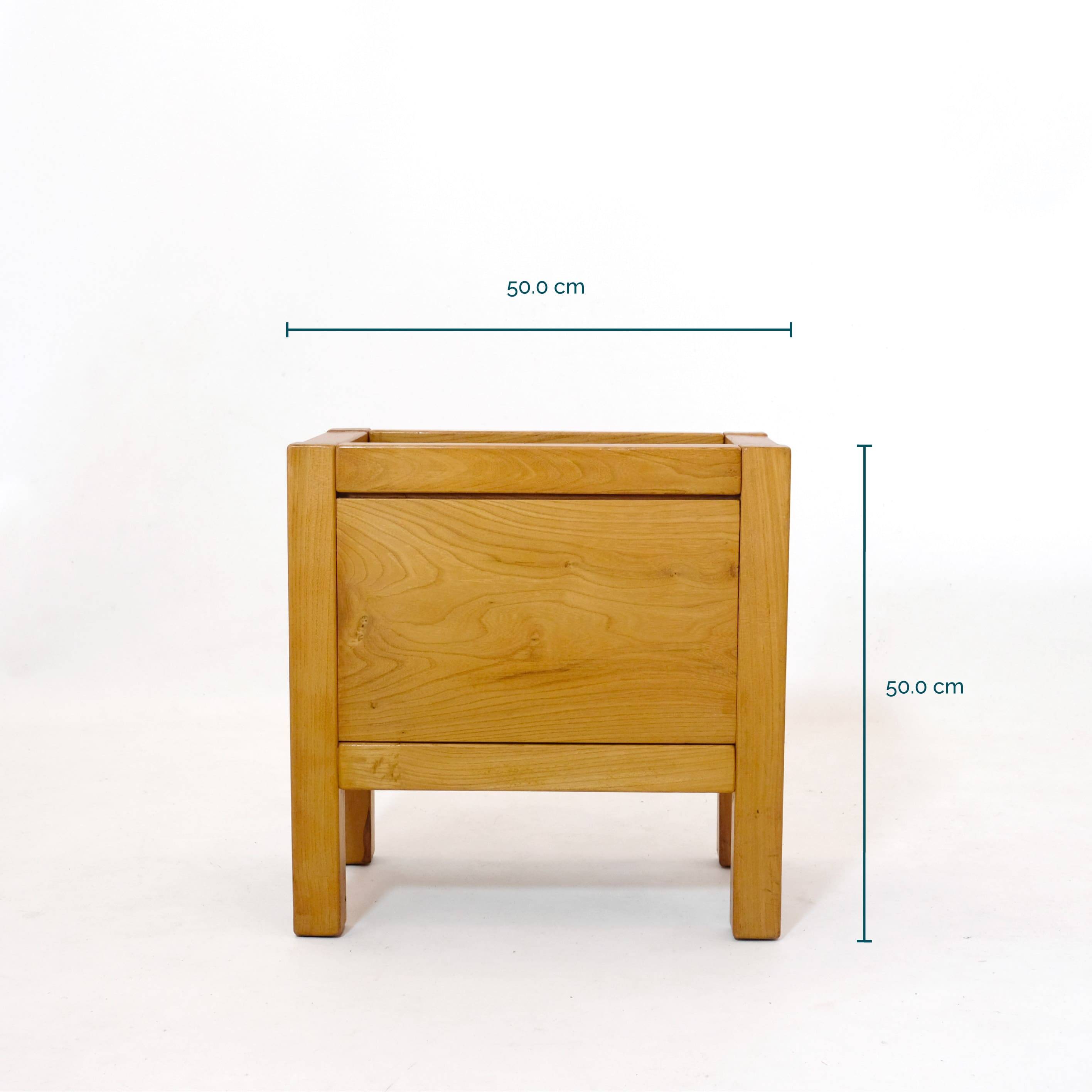 Solid wood planter from the 1970s-1980s.