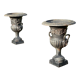 Pair of Medici cast-iron vases from the 1950s
