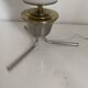 Vintage 1960 tripod opaline lamp mid-century design - 34 cm