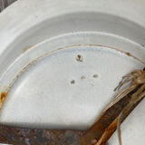 Collection plate in ancient earthenware