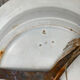 Collection plate in ancient earthenware