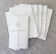 6 large napkins 19th, damassed, monogrammed "CB"