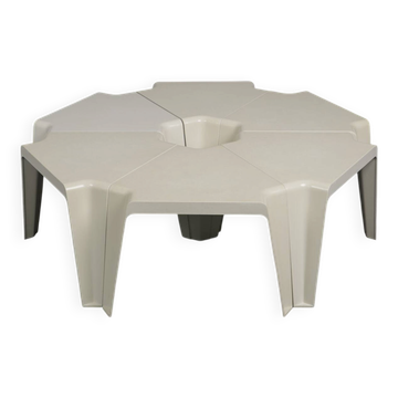 Set of 6 modular tables by Helmut Bätzner for Bofinger, Germany, 1970s