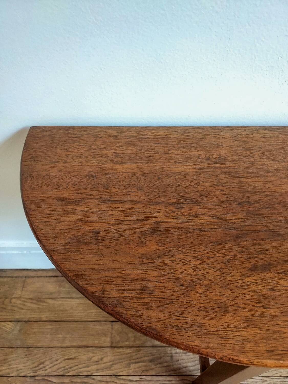 Vintage half-moon coffee table