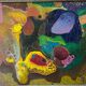 Bernard Ledain (1944–2024) – Abstract painting mixed media on canvas