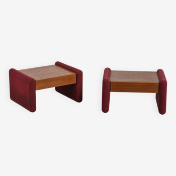 Pair of bedside tables by André Simard, circa 1970