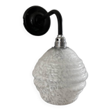 Vichy Art Deco glass wall light