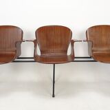 Mid Century Italian 3-seat Bench by Carlo Ratti, 50's