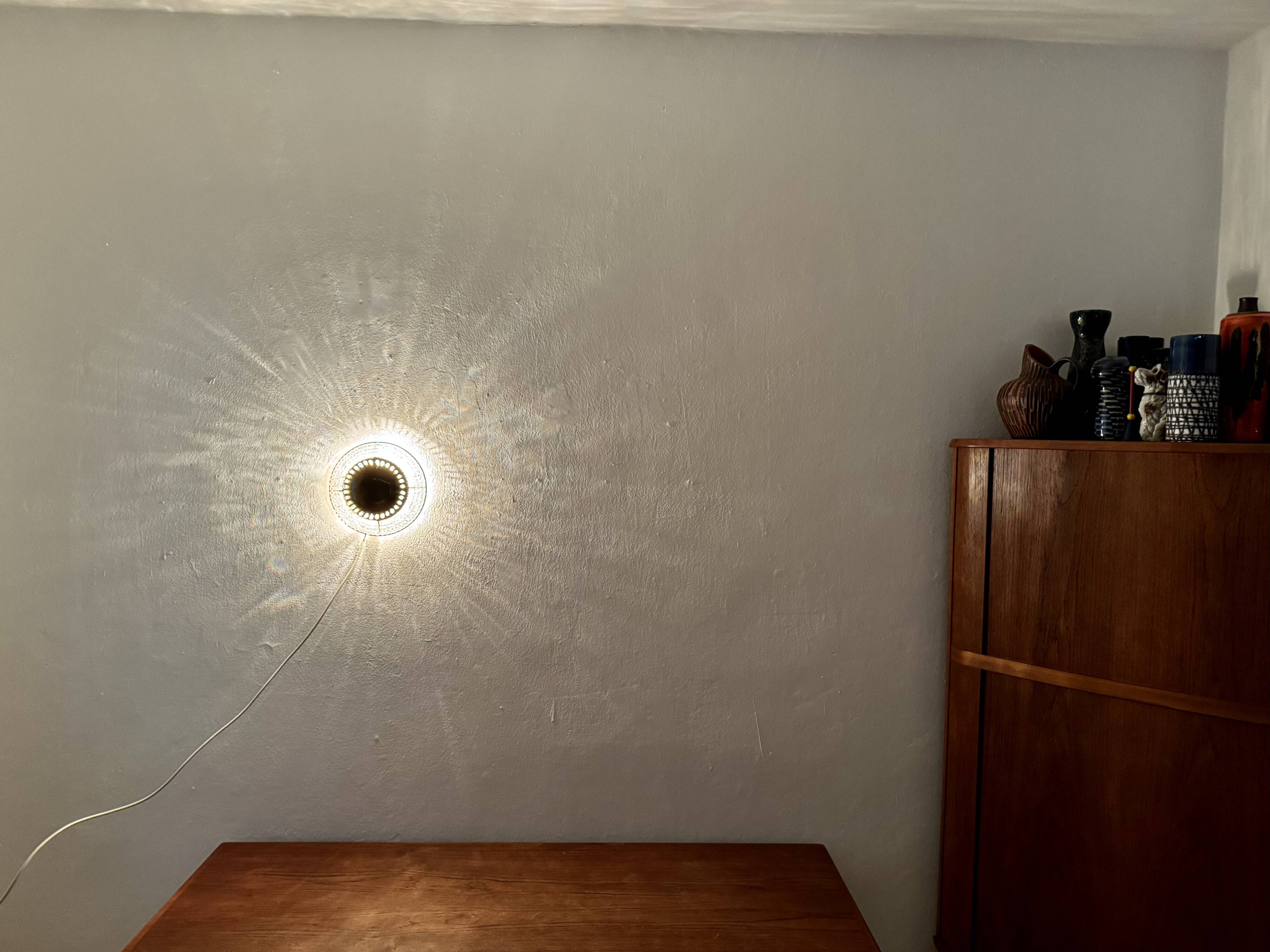 Crystal Glass Wall Lamp or Flush Light