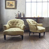 Yellow Napoleon Toad armchairs