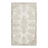 6x11 Beige & Cream Oriental Floral Pattern Vintage Rug, 189x329Cm